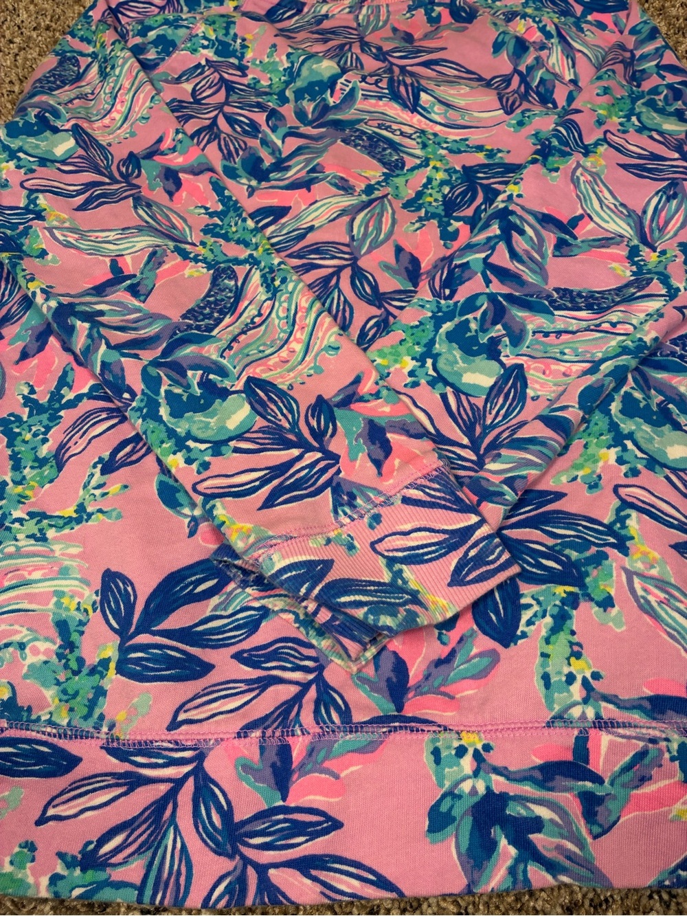 Lily Pulitzer Luxletic Beach Comber Pullover Sweatshirt - Picture 9 of 12